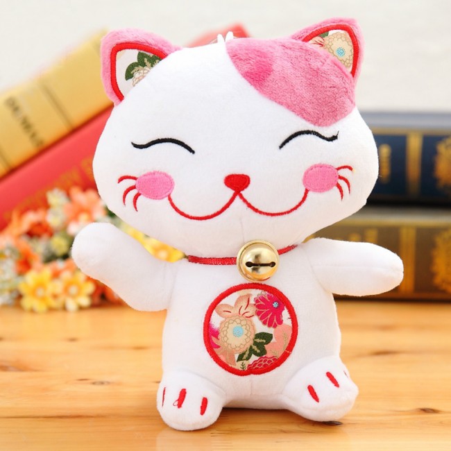 Maneki-Neko-dólar-gato-Mini-juguetes-de-peluche-animales-de-dibujos-animados-bebé