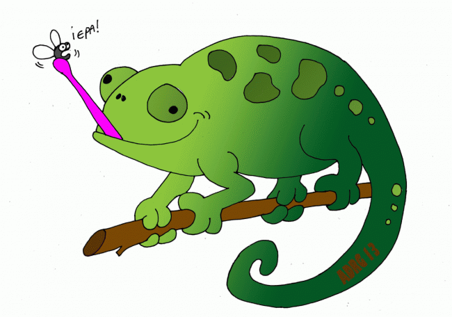 Хамелеон camaleón animado gif dibujo camaleo camaleo para niños animación dibujar animales